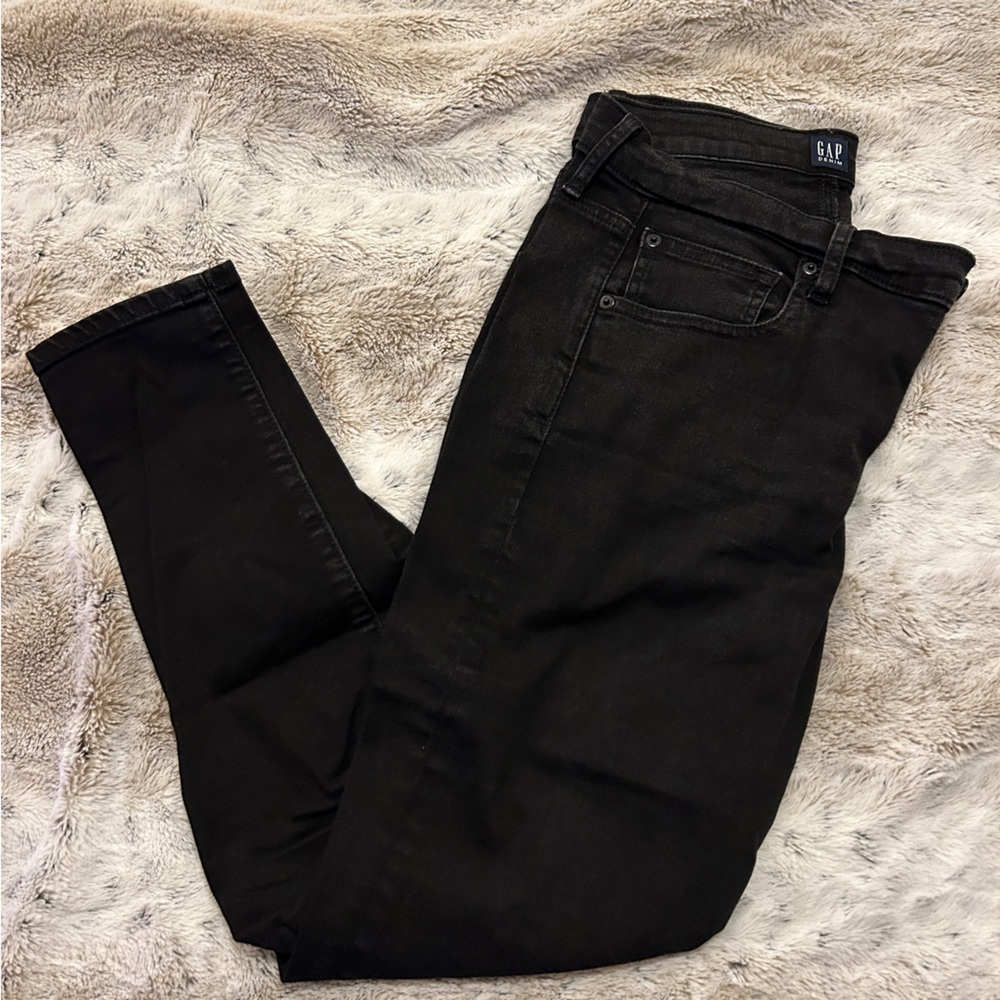 GAP Charcoal Denim Skinny Jeans